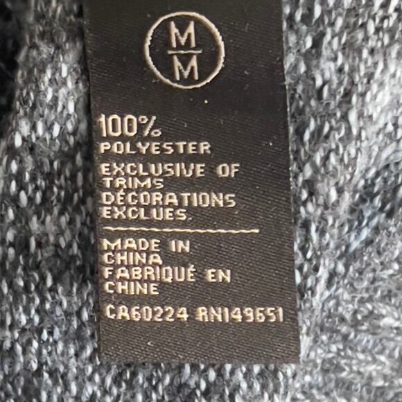 Buffalo David Bitton Blue Speckled Collared Knit Men's Sweater Long-Sleeved Med - Picture 4 of 16